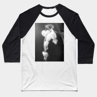 white bleeding hearts, black and white #2 Baseball T-Shirt